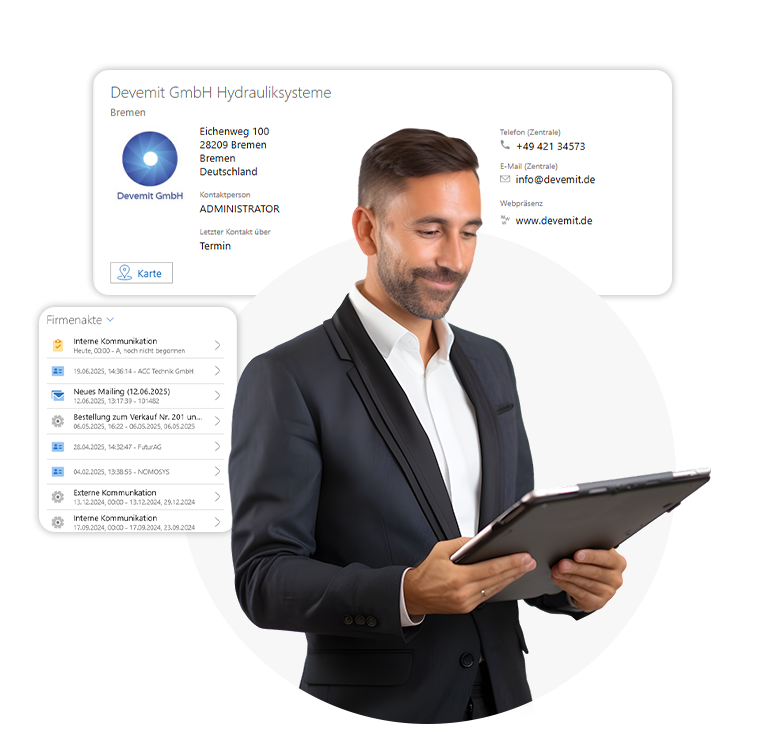 Welche Informationen können IT Dienstleister im CRM über ihre Kunden speichern